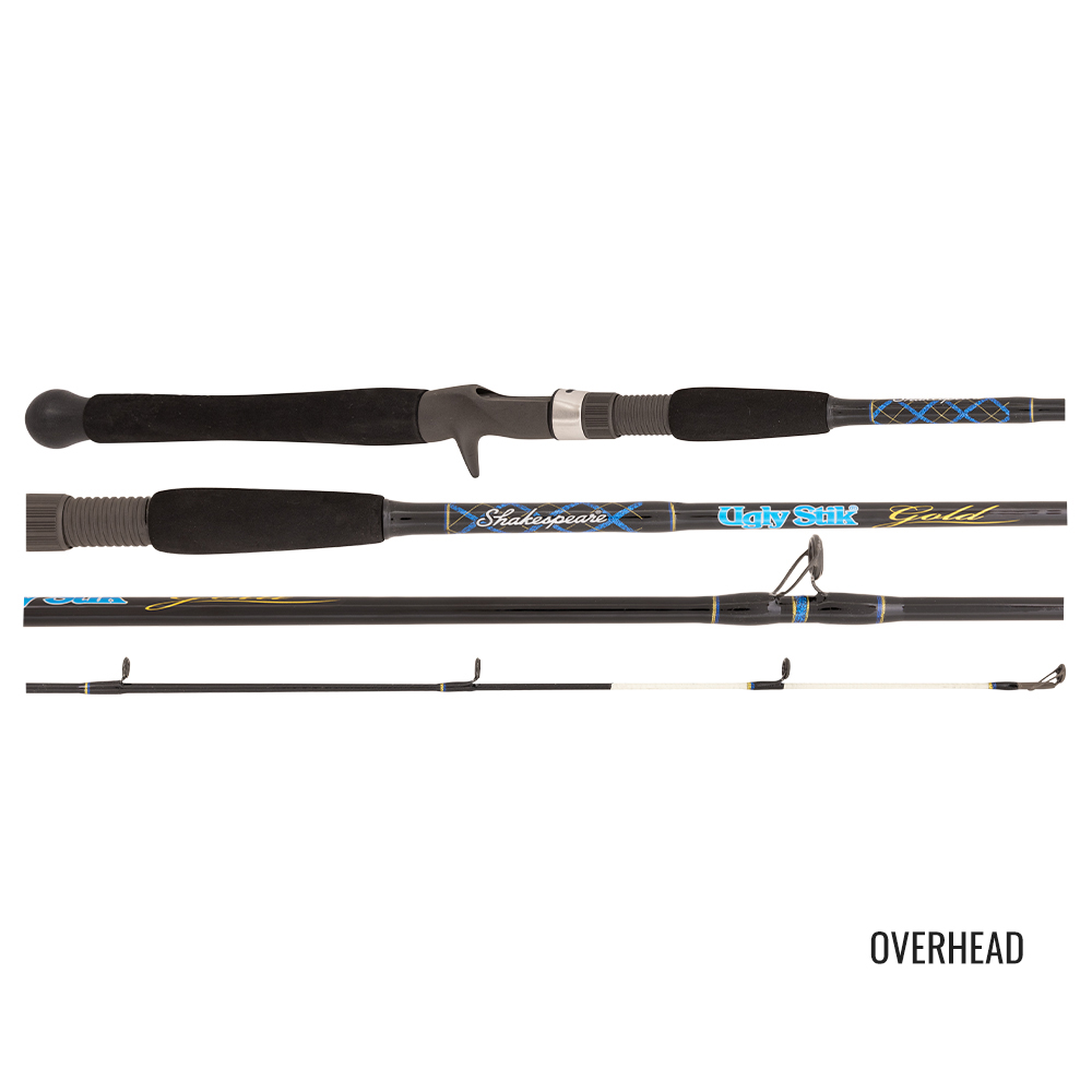 Ugly Stik 6’6” Carbon Baitcast Fishing Rod and Reel Casting Combo