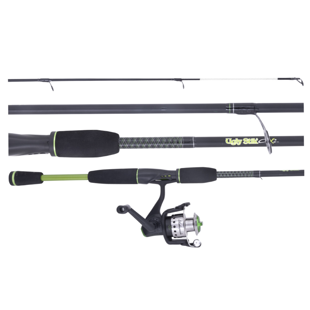 Ugly Stik 5'6” GX2 Youth Spinning Fishing Rod and Reel Spinning Combo -  AliExpress